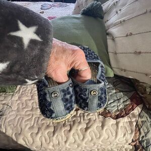 Michael Kors Kids Denim Blue Moccasins